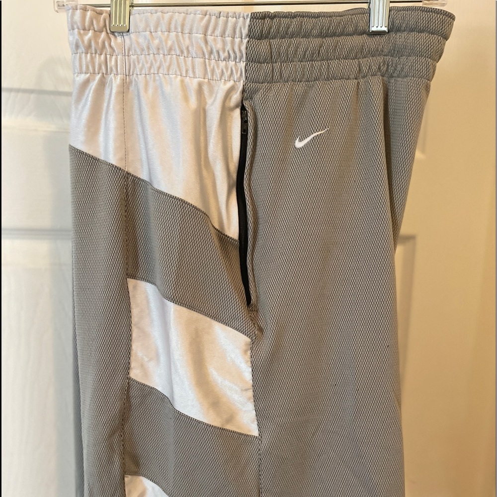 Vintage Lebron James L23 Gray Long Basketball Shorts in size XL